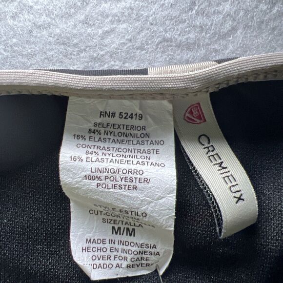 Cremieux Bikini Swim Bottoms Black Beige Geometric Print Women’s Medium - Picture 3 of 4